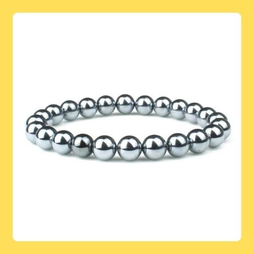 ELITE SHUNGITE SILVER BRACELET 8 MM