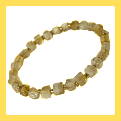 CITRINE CUBE BRACELET