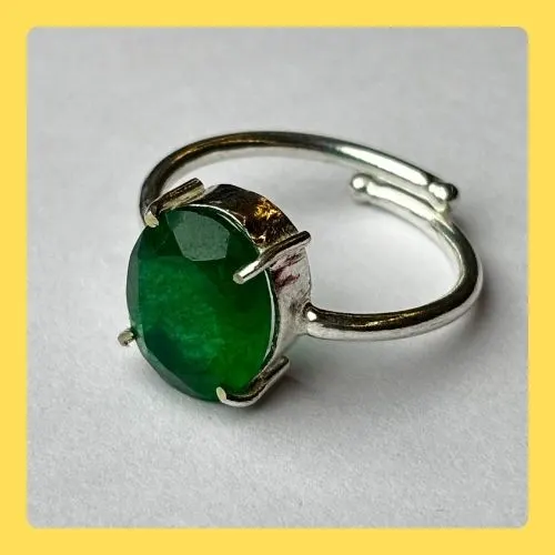 Green Jade Ring Free Size