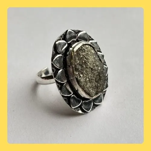 Pyrite/Money Ring Free Size
